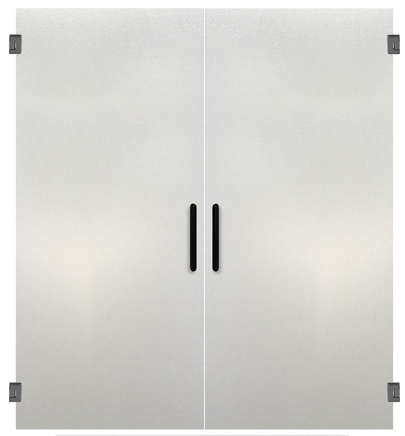 Frameless Double Shower Door Rustica